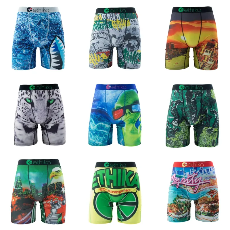 1Pcs Men Underwear Boxers Breathable Mesh Crotch Mens Panties Plus Size S-3XL Summer Man Underpants Men's Boxers Briefs — image 1