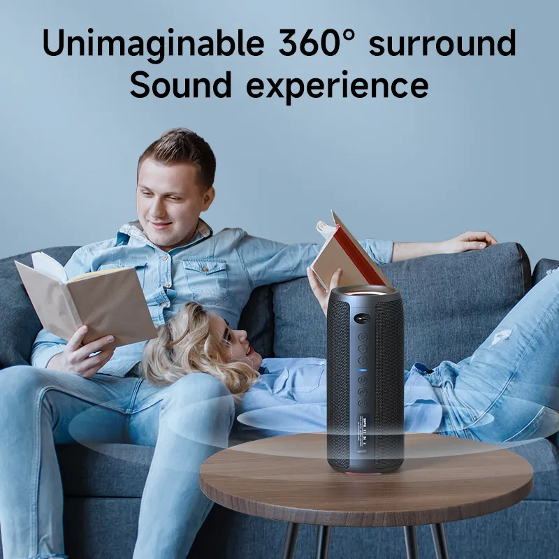 Zealot-S51Pro 40W 고출력 블루투스 스피커 3D 스테레오베이스 블루투스 스피커 휴대용 IPX5 방수 적합한 TWS 붐 박스 — image 3