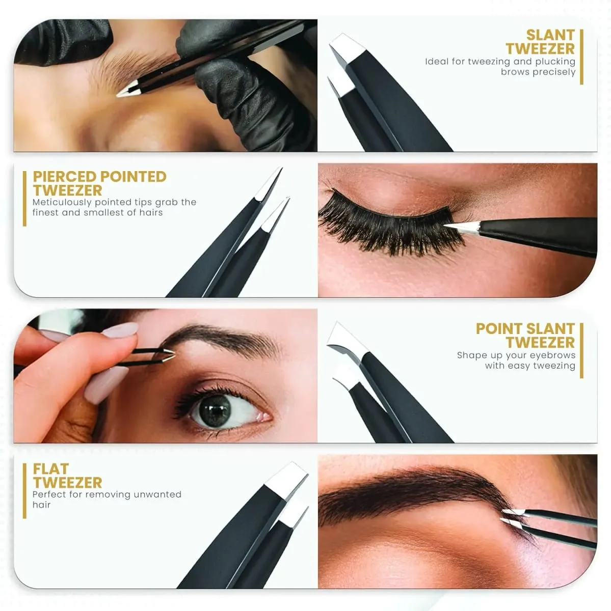 3/5/10Pcs Eyebrow Kit For Women Eyebrow Trimmer Razor Scissors Brushes Tweezers Grooming Tool Set — image 2