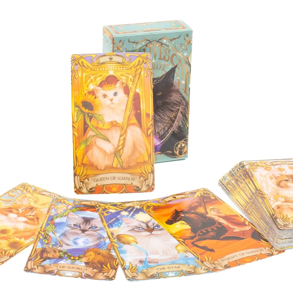 Cotolie KUMACHAN MOON CARDS 24 ks balíček anglická verze Rozkošný Bear Oracle Cards Stolní hra pro rodinnou párty 10,4*7,4 cm — image 14