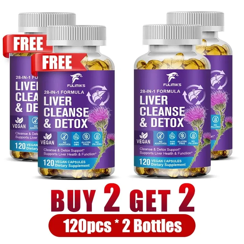 Liver Cleanse & Detox Capsules with Milk Thistle & Dandelion for Toxin Removal & Liver Regeneration Digestion Kidney Health — image 10
