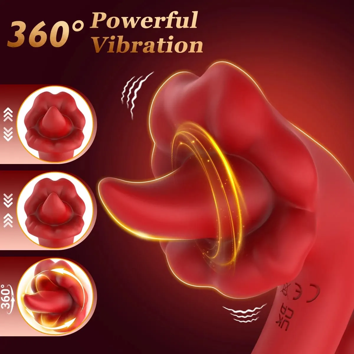 3 IN 1 Tongue Rabbit Vibrators Dildo for Women Adult Sex Toys G Spot Clitoral Stimulator Nipple Massager Masturbator Sex Toys 18