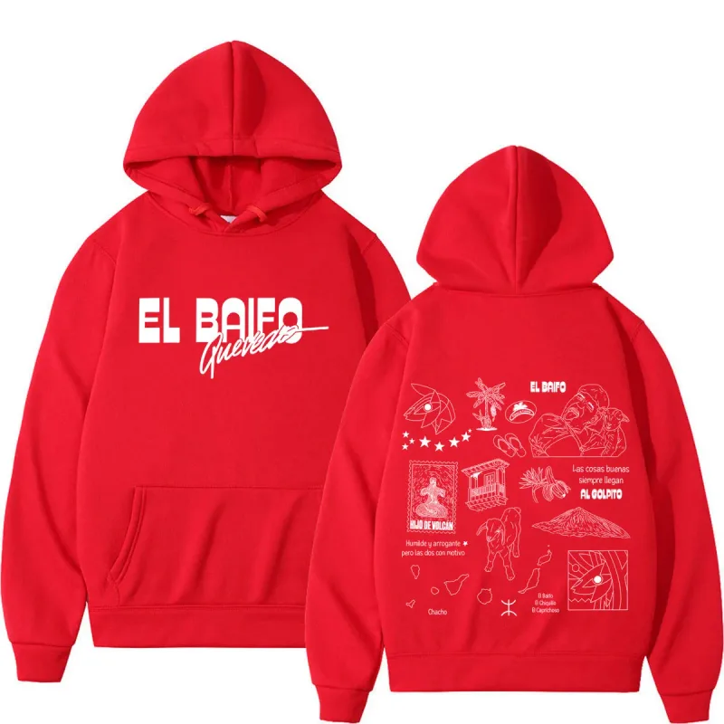 EL BAIFO Album 2026 Tour Graphics Hoodies Men Women Hip-hop Pullover Autumn Winter Loose Casual High Quality Sweatshirts — image 12