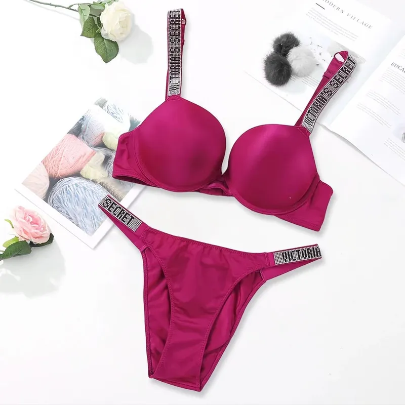 Victoria's Secret Sexy Lingerie Bra and Panty Set Push Up Classic Women's Lingerie Set Sexy Breathable Soft Versatile Shapewear — image 10