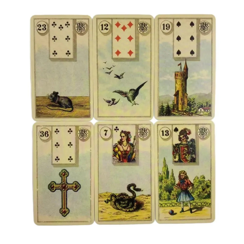 36 Full-Color ArtGame Card Divination Tarot Tableau Grand Tableau Lenormand Cloth Grand Tableau Leno — image 6