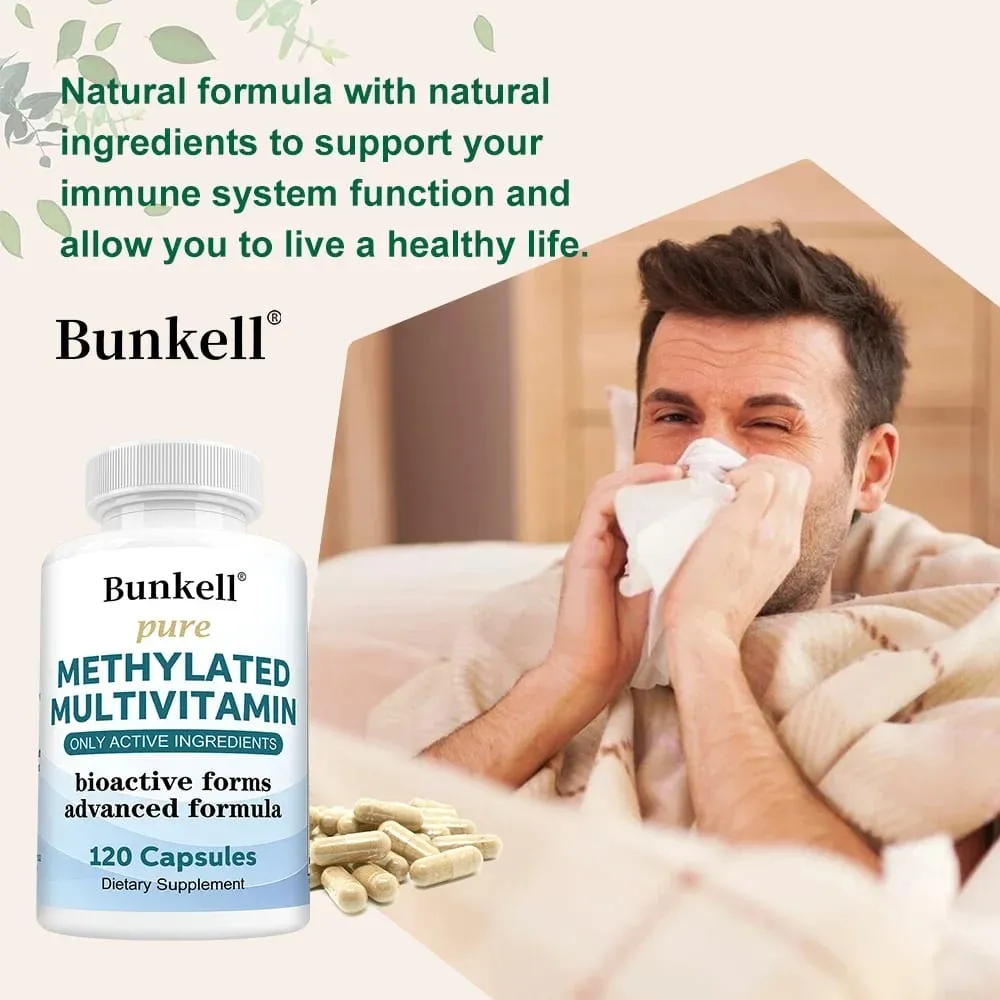 Suplemen Multivitamin Metilasi berkeupayaan tinggi dengan Vitamin C D B12 Untuk Menyokong Tenaga dan Fokus serta Mengekalkan Kesihatan Jantung — image 3