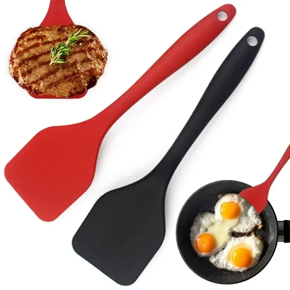Espátula pequena de silicone para vazamento de cozinha, 20.5cm, pá densa, peixe frito, omelete, espátula antiaderente, ferramentas de cozinha — image 9