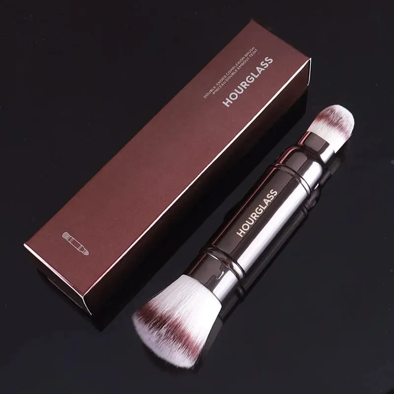 1pc Hourglass Powder Contour Makeup brushes Foundation Blusher Make up brush metal handle Concealer Bronzer high end with box — image 33