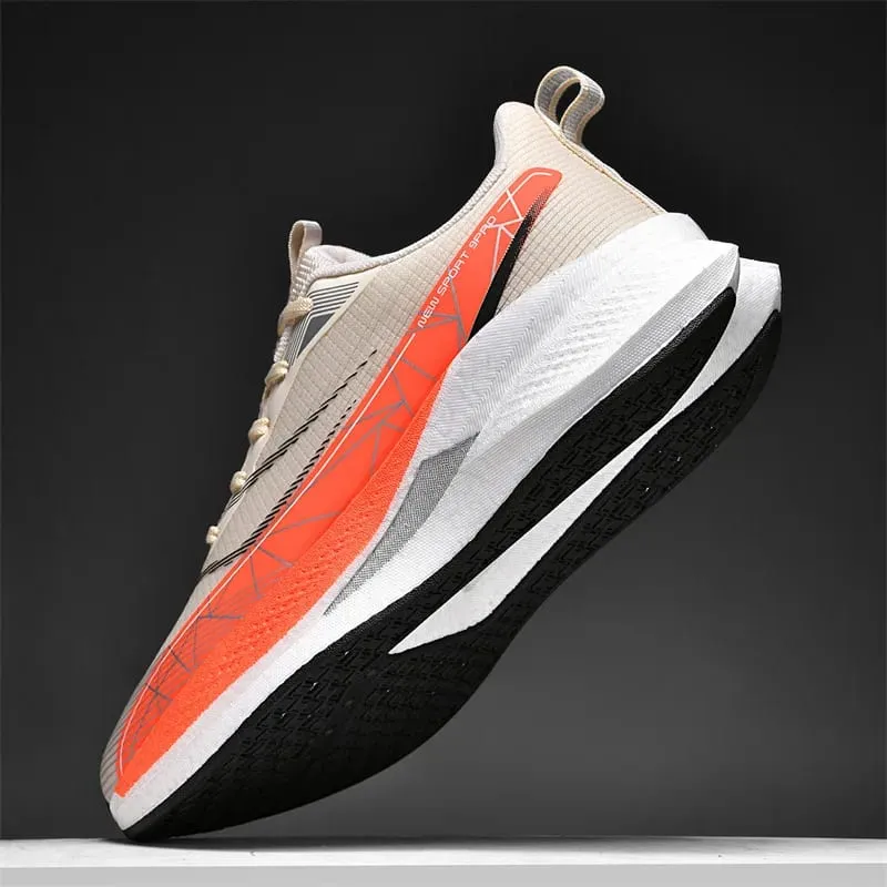 Men Marathon White Running Shoes Speciality Sports Breathable Sneakers Cushion Racing Jogging Outdoor Tennis Athletic Trainers — image 4