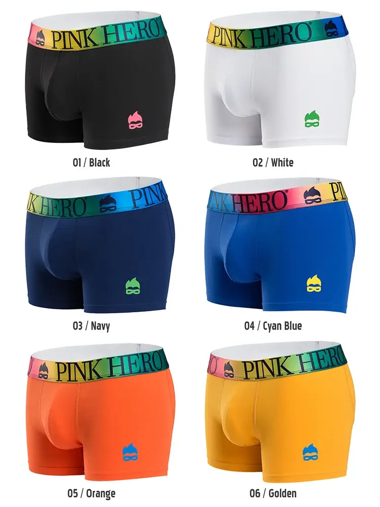 Unterwäsche, bequeme und weiche Boxershorts, Standardgröße in Europa und den USA, lustiger Bund des Regenbogens — image 5