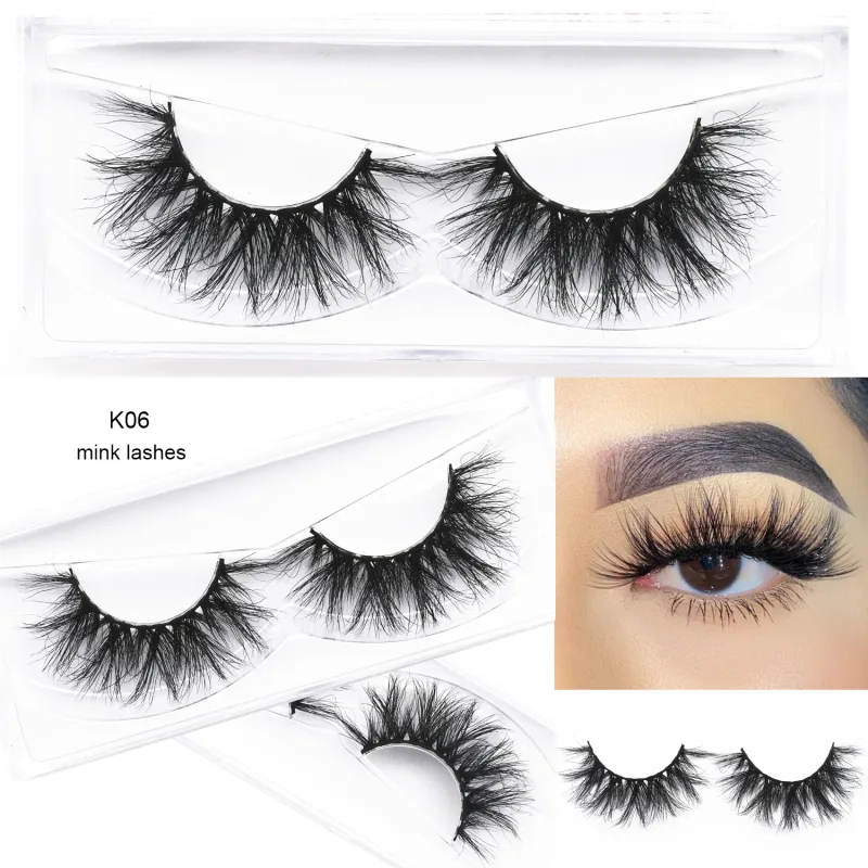 D20 Real Mink Lashes Eyelashes Extension Natural Long Winged Volume Eye Lashes Handmade Mink Fake Eyelash Makeup Lash — image 19