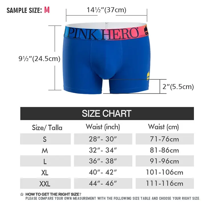 Unterwäsche, bequeme und weiche Boxershorts, Standardgröße in Europa und den USA, lustiger Bund des Regenbogens — image 3