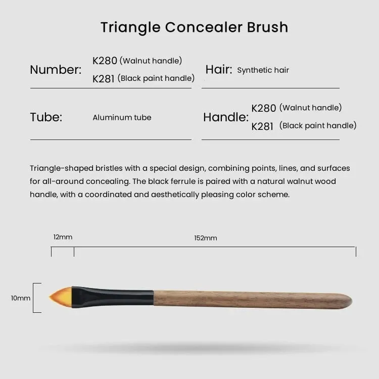 Triangle Concealer Makeup Brush Cosmetic Liquid Foundation Contour Cream Beauty Brushes Face Make Up Tools — image 2