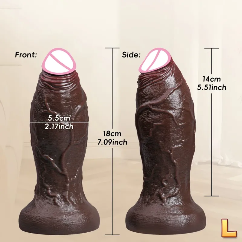 XXL Spuer Bigger Realistic Dildos Thick Silicone Anal Dildo Expander Thick Penis Adult Sex Toys Masturbation Butt Plug 18+ — image 16