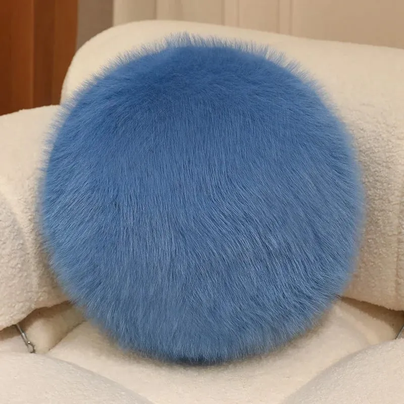 30cm Long Plush Fluffy Round Plush Pillow Cartoon Ball Pillow Accompany Stuffed Pillow Car Home Sofa Decor Plush Cushion — image 11