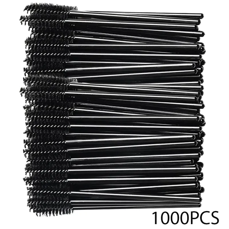 500/1000pcs Eyelash Brush Applicator Wholesale Lash Mascara Wands Brushes For Eyelash Extension Eyebrow Spoolies Beauty Tools