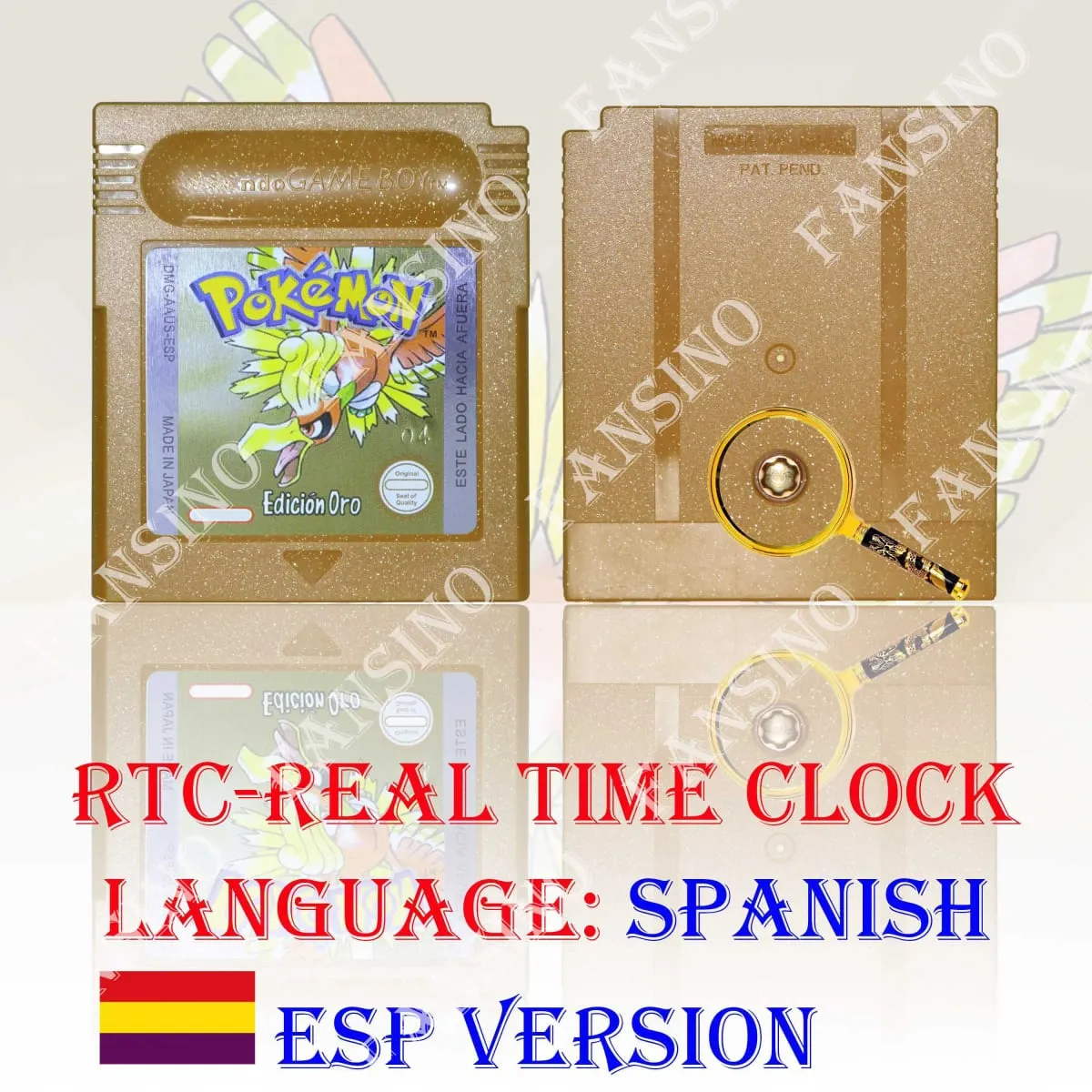 GB/GBC Real Time Clock Pokemon Crystal/Gold/Silver Version Video Game Cartridge with Battery USA/NOE/FRA/ESP/ITA Version — image 16