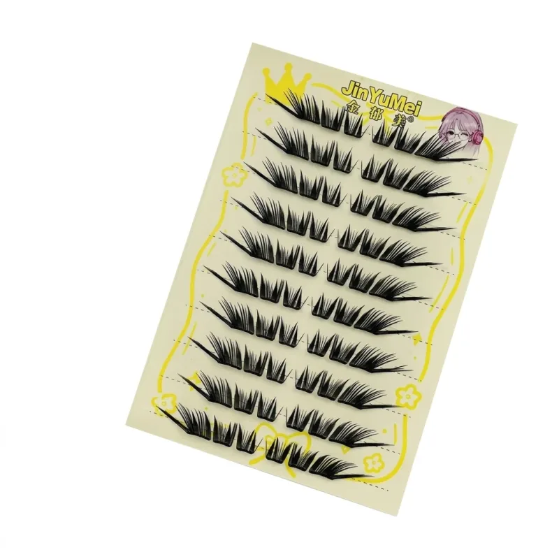 Random Package Cluster False Eyelashes Natural Volume C Curl Eye Lashes For Beginners Daily Makeup Matte Makeup Eyes Makup Tools