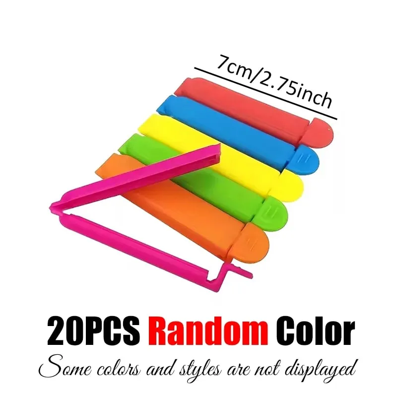 10-20PCS/Set Sealing Clip Colorful Reusable Snack Storage Sealer Clamp Kitchen Gadgets for Food Fresh Keeping Moisture Proof ZYF — image 10