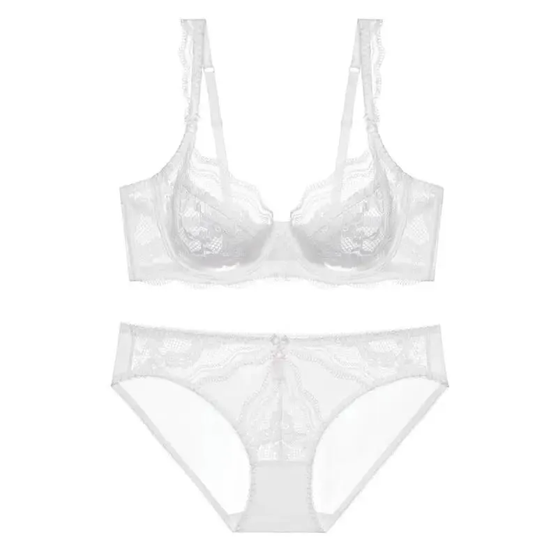Fashion Ladies Ultra Thin Lace Lingerie Set Victorian Style Soft Underwire Push Up Gather Lift Unpadded Breathable Wear — image 13
