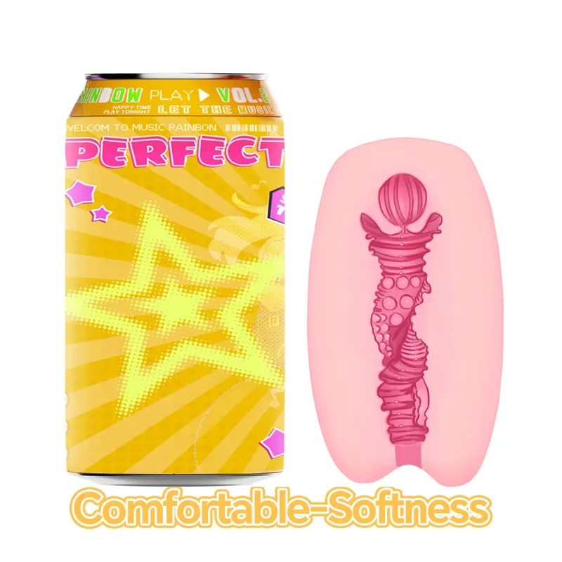 YUU Sex Toys Masculino Escondido Enlatado Copo Masturbação VER.2 Soft STPE Bolso Artificial Buceta Masturbadores para Homens Onahole 7 Cores