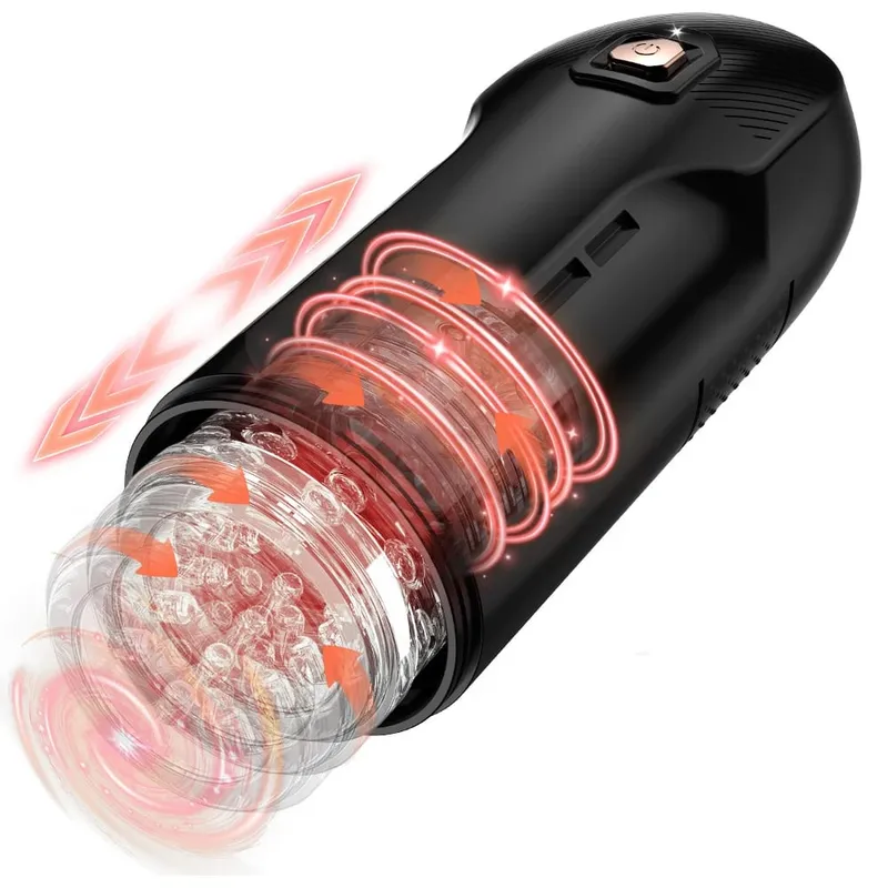 Automatic Male Masturbator Telescopic Rotation Men Masturbation Cup LCD Digital Simulation Blowjob Masturbator Sex Toy for Men — image 8