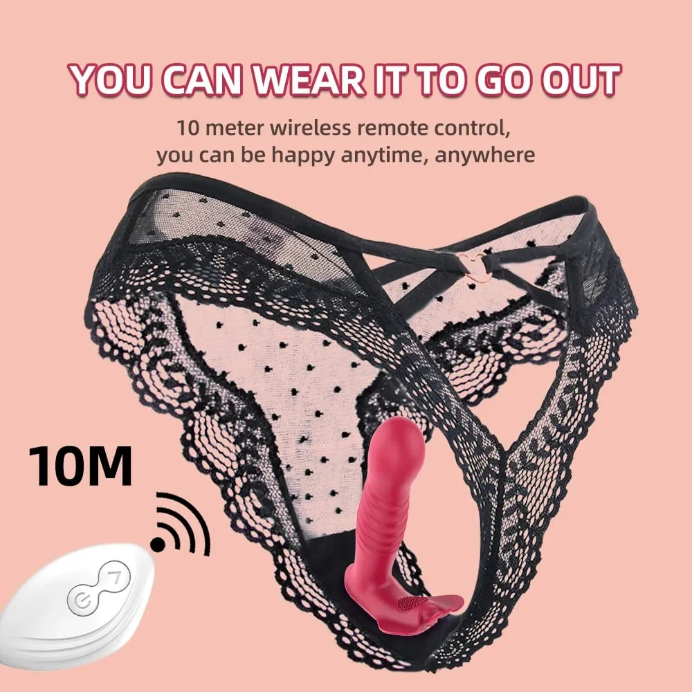 Remote Control Thrusting Vibrator Women Clitoris Stimulator Rotating Telescopic Dildo Vibrating G Spot Adults Product Sex Toys — image 5
