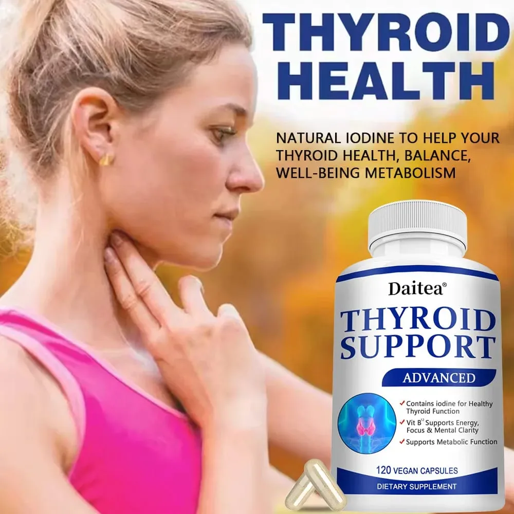 Thyroid Supplement with L-tyrosine Iodine Zinc & Selenium - Promotes Memory Cognitive Thyroid Health and Metabolism NON-GMO — image 5
