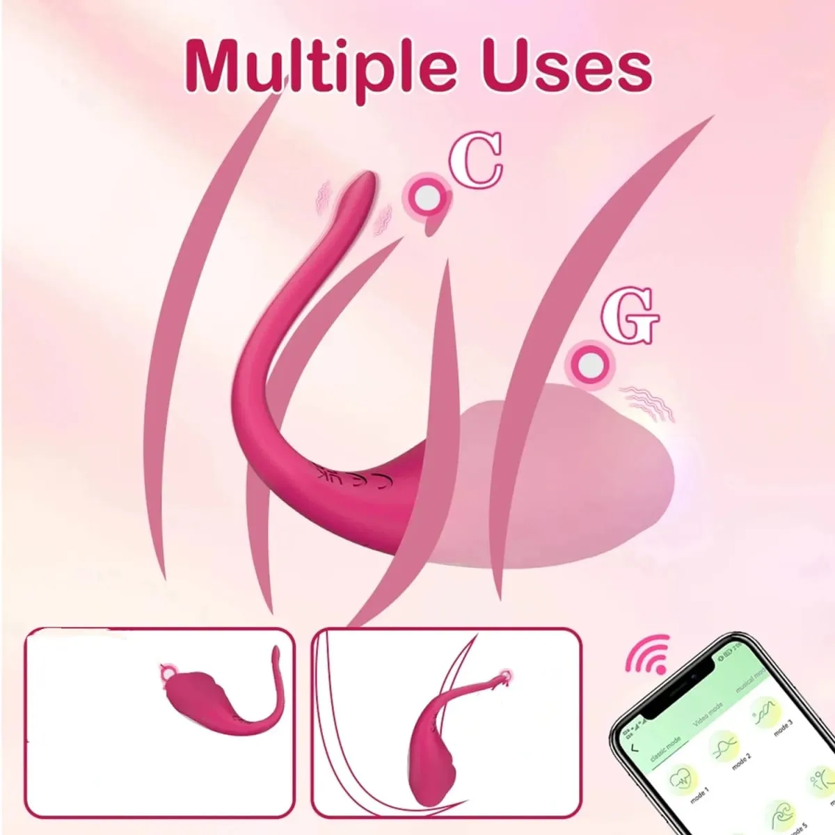 Wireless Vaginal Egg Vibrator App Control G Spot Anal Vibrating Massager Wearable Stimulator Adult Sex Toy for Couples — image 5