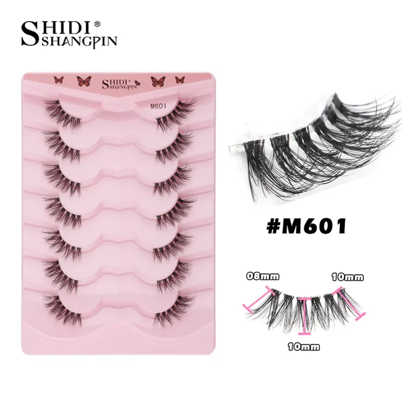 Một Nửa Mi Mắt Mèo Hàng Mi 3D Tự Nhiên Có Cánh Cấp Mắt Kéo Dài Hàng Mi Mắt Cáo Hàng Mi Giả Chồn Hàng Mi Trang Điểm — image 28