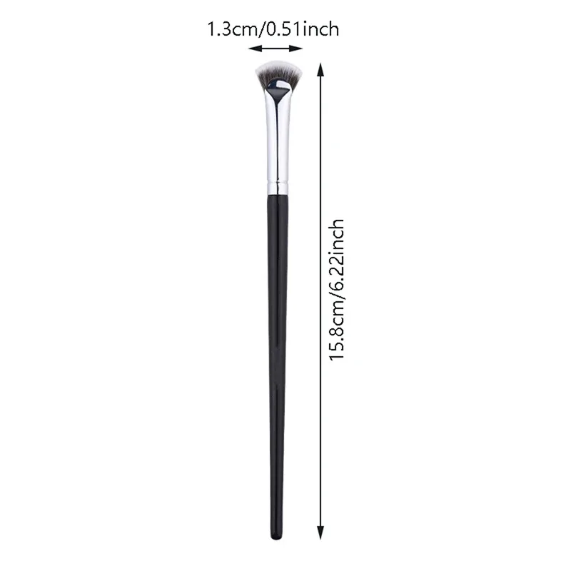 [Y]1PC Fan-shaped Eyelash Brush Soft No Shedding Beauty Eyelash Makeup Brushes Mascara Highlighter Powder Smudge Tool