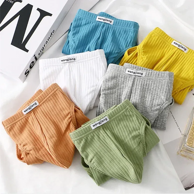 Men's Ribbed Cotton Separate Pouch Briefs Breathable Low Rise Soft Stretch Underwear Panties 1PC — image 4