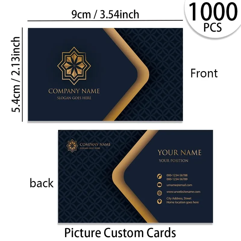 200/500/1000pcs Customizable Cards Personalized Business Cards with Acrylic Storage Box Matte Film Thank You Invitations — image 10