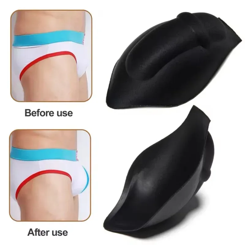 1/3pc Men'S Enhancement Underwear Pad Light-Proof Sponge Material 3D Convex Point Design Suitable Swim Trunks Other Occasions — image 4