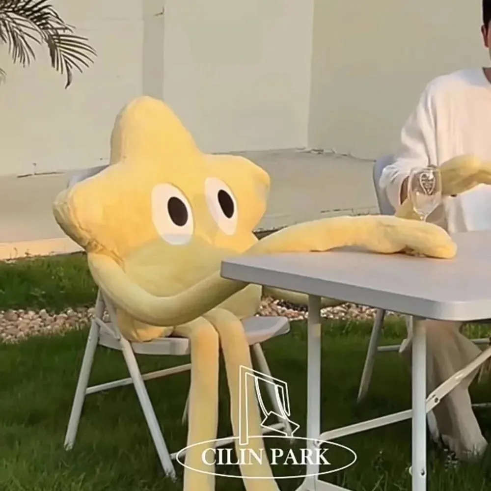 Cute 110cm Star Plush Pillow Plush Soft Stuffed Cushion Throw Pillow Home Decor — image 6