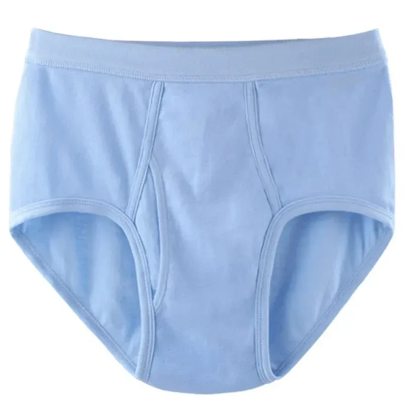 Solid Color Fat Plus Size Men's Underwear Mens Underpants 100% Cotton Comfortable Breathable Loose Large Size Men Briefs Panties
