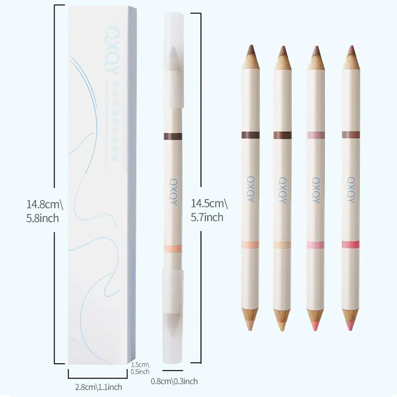 Double Tip Aegyosal Pencil Highlighter Matte Under Eye Tear Bag Liner Arrow Pen Eyeshadow Stick Korean Make Up Women Cosmetics — image 7