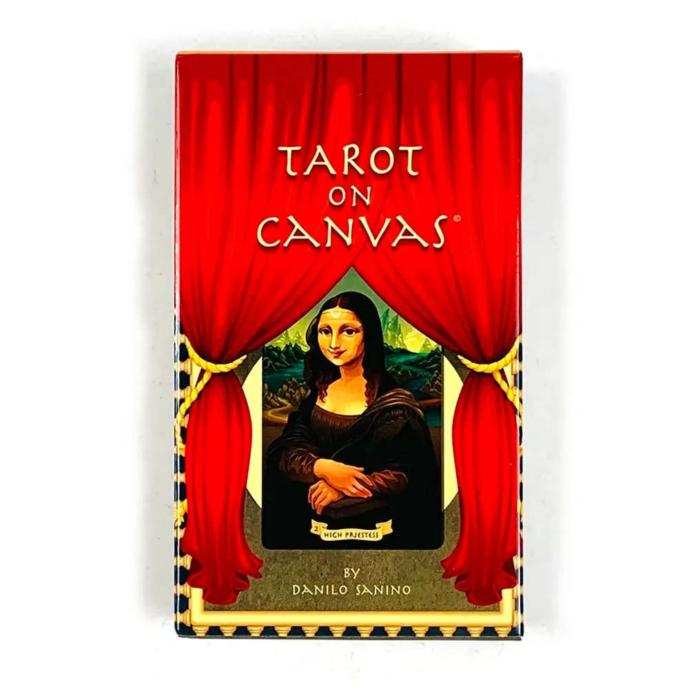 Tarot On Canvas Card Game 78 Classic Renaissance Masterpiece Oil Painting Tarot Deck Fate Divination Tarot Cards For Collectors — image 1