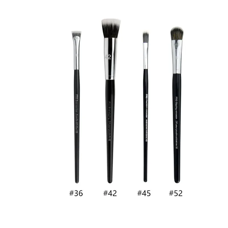 4pcs/set Pro Allover Eye Shadow Makeup Brushes Lip Brow Precision Concealer Blending Domed Crease Smudge Highlight Make Up Brush — image 25
