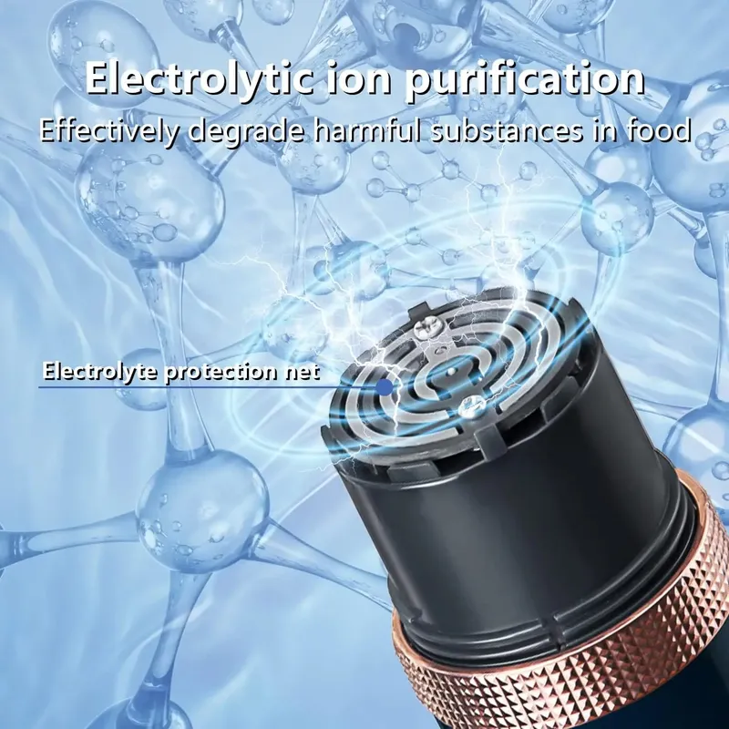 Ultrasonic Fruit Vegetable Washing Machine Capsule purifying washer Wireless Food Cleaner Suitable Outdoor Picnic Fruit Purifier — image 5