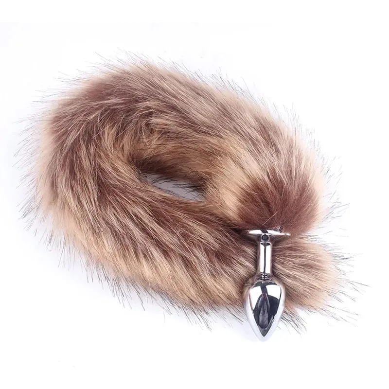 Foxtail Role Playing Metal Butt Plug Adult Sex Toys SM Anal Sex Toys Suitable Beginners Male Female Couples in Various Colors — image 10
