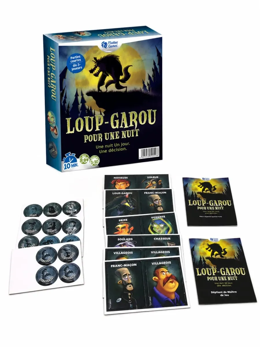 French Language Werewolf Party Card Game Social Deduction Board Game Classic Strategy Role Play Game for Family Friends — image 1