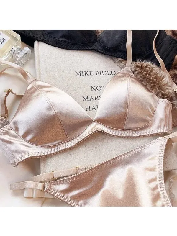 Summer Sexy Bralette for Women Deep V Neck Push Up Triangle Bra Thin Strap Backless Lingerie Small Chest Bikini Top Comfortable — image 10