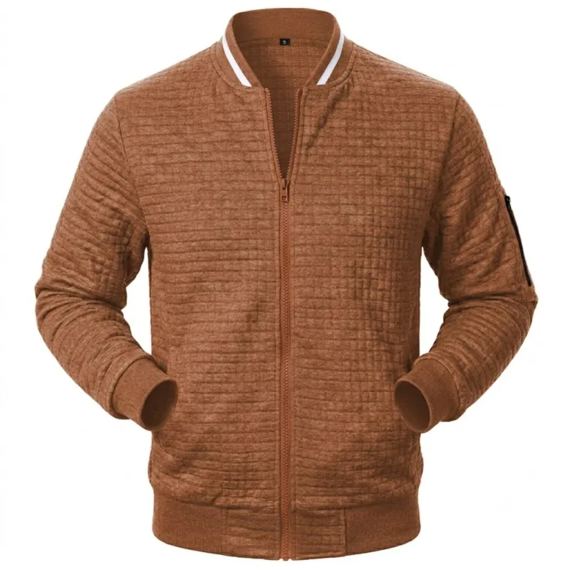 Autumn Men's Full Zip Athletic Sweatshirts Jacket Long Sleeve Casual Coats Men Sports Running Track Jacket Lightweight Outerwear — image 11