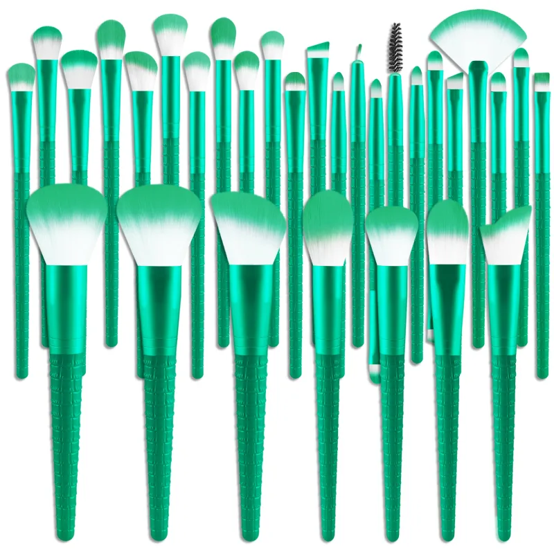 30Pcs Professional Makeup Brushes Set Soft Synthetic Brushes For Foundation Blush Contour Eyeshadow Full Face Cosmetic Tools — image 9