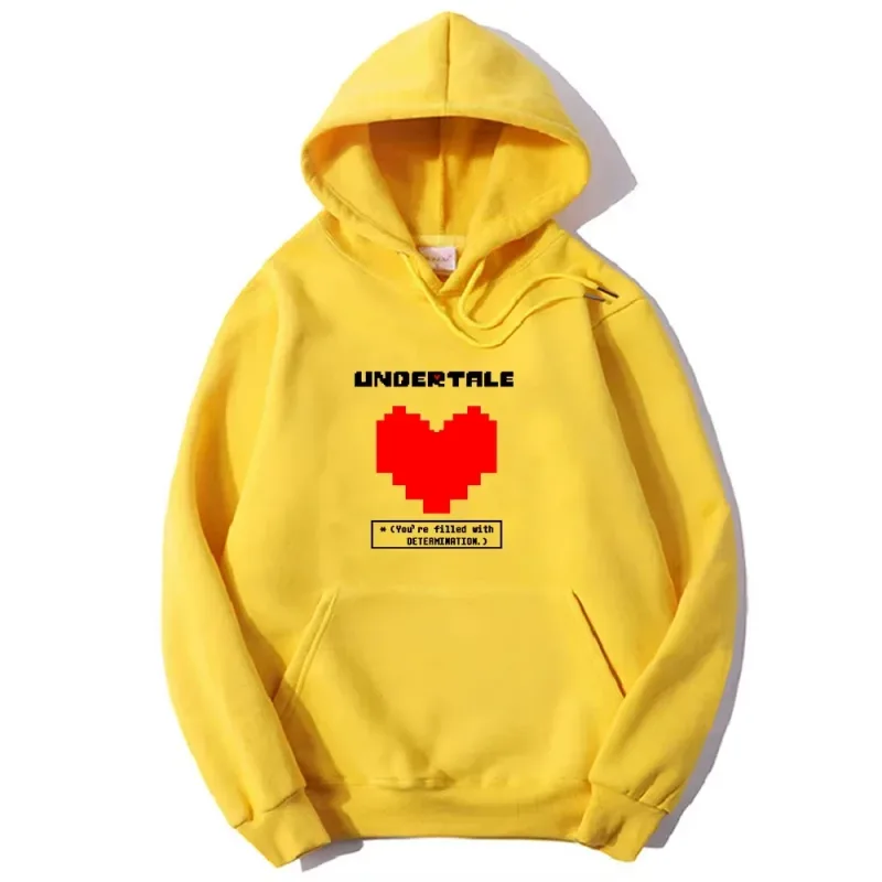Undertale game: You are full of determination. Printed hoodies for men and women, casual sportswear, autumn and winter hoodies