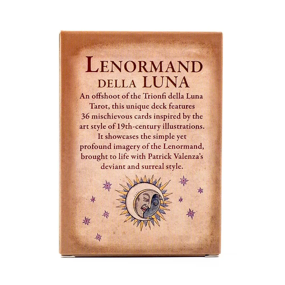 Lenormand della luna tarô baralho 36 peças adivinhação destino tarô cartas oracle festa entretenimento cartas de jogo de tabuleiro 7.3*10.2cm — image 3