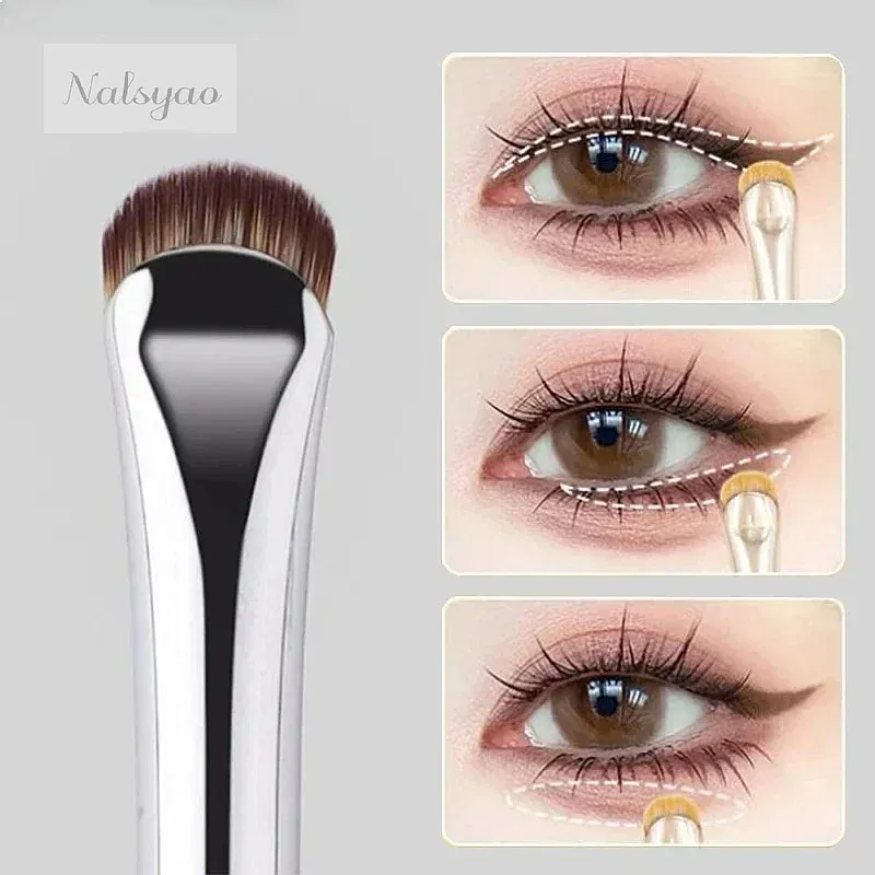 2/1pcs Curved Eyeliner Makeup Brushes Precision Soft Eyeshadow Brush Sharp Thin Small Eye Smudge Tools Cosmetic — image 1