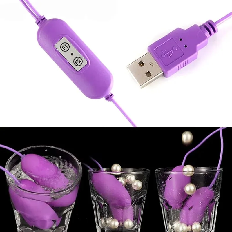 12 Speed USB Rechargeable Bullet Vibrator Egg Dildo Double Vibrating Stimulator Massager Adult Sex Toy for Women — image 4