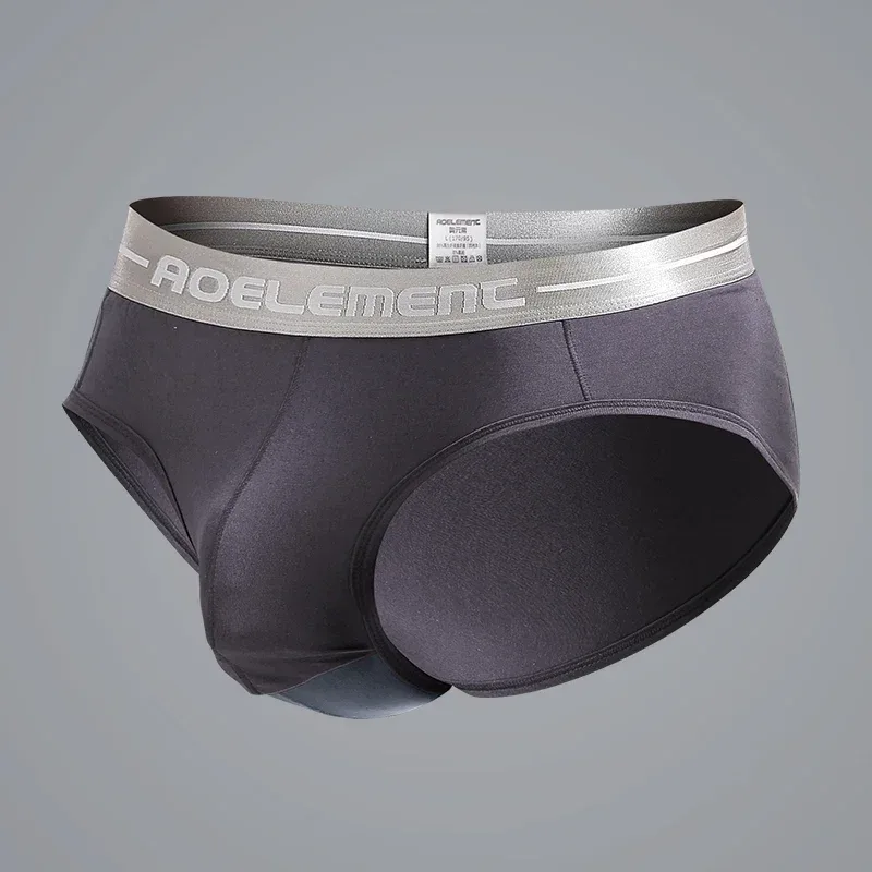 1pc Modal capsule lift U convex men's underwear bullet separate ice silk capsule pouch briefs